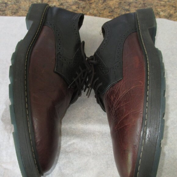 Fabio De Luca Men\'s Shoes Size 10 Brown/Black Leather  Lace Up Shoes